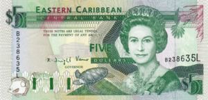 East Caribbean States, 5 Dollar, P26l