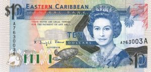 East Caribbean States, 10 Dollar, P27a