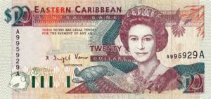 East Caribbean States, 20 Dollar, P28a