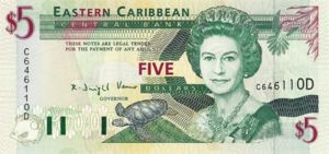 East Caribbean States, 5 Dollar, P31d