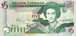 East Caribbean States, 5 Dollar, P31u