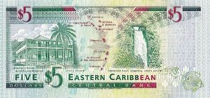 East Caribbean States, 5 Dollar, P31v