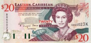 East Caribbean States, 20 Dollar, P33k