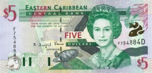 East Caribbean States, 5 Dollar, P37d2