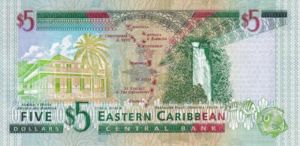 East Caribbean States, 5 Dollar, P37k