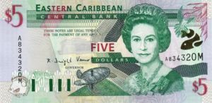 East Caribbean States, 5 Dollar, P37m