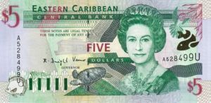 East Caribbean States, 5 Dollar, P37u