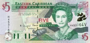 East Caribbean States, 5 Dollar, P37v
