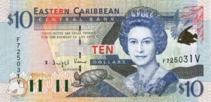 East Caribbean States, 10 Dollar, P38v