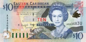 East Caribbean States, 10 Dollar, P38u