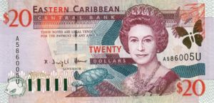 East Caribbean States, 20 Dollar, P39u