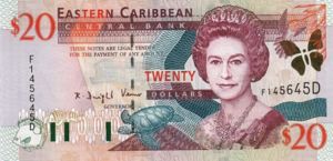 East Caribbean States, 20 Dollar, P39d