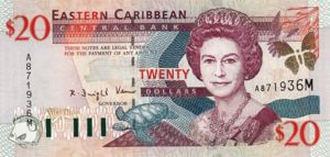 East Caribbean States, 20 Dollar, P39m