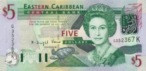 East Caribbean States, 5 Dollar, P42k