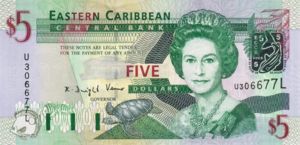 East Caribbean States, 5 Dollar, P42Al