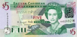 East Caribbean States, 5 Dollar, P42m