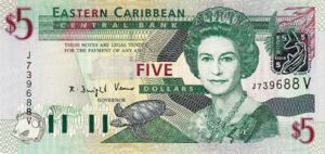 East Caribbean States, 5 Dollar, P42v