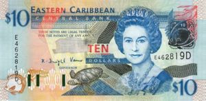 East Caribbean States, 10 Dollar, P43d