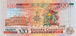 East Caribbean States, 20 Dollar, P44a