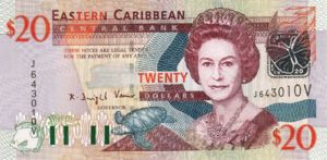 East Caribbean States, 20 Dollar, P44v