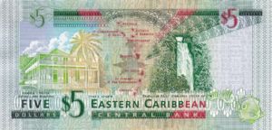 East Caribbean States, 5 Dollar, P47a