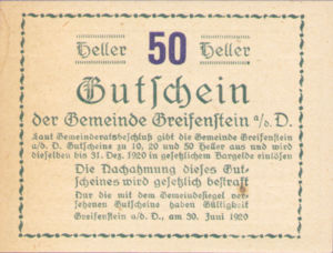 Austria, 50 Heller, FS 275a