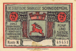 Germany, 75 Pfennig, 1191.2b