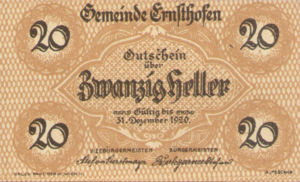 Austria, 20 Heller, FS 184a