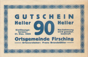 Austria, 90 Heller, FS 201IVa