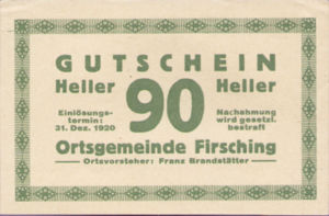 Austria, 90 Heller, FS 201IVb