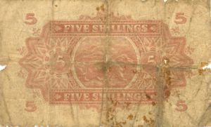 East Africa, 5 Shilling, P28a v2, B217b