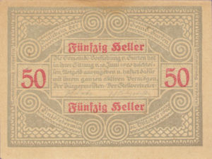 Austria, 50 Heller, FS 312B