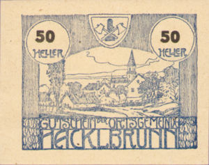 Austria, 50 Heller, FS 323Ia