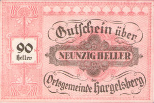 Austria, 90 Heller, FS 349IIa