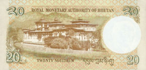 Bhutan, 20 Ngultrum, P30b, RMA B19b