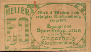 Austria, 50 Heller, FS 327IIa
