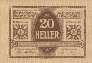 Austria, 20 Heller, FS 5a