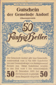 Austria, 50 Heller, FS 40a