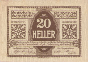 Austria, 20 Heller, FS 5a