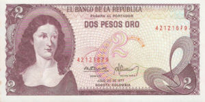 Colombia, 2 Peso Oro, P413b v3