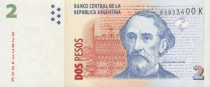 Argentina, 2 Peso, P352 K
