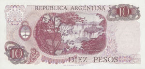 Argentina, 10 Peso, P289
