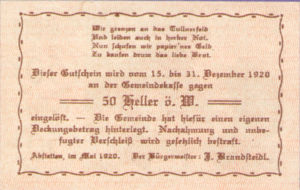 Austria, 50 Heller, FS 2a