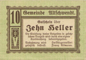 Austria, 10 Heller, FS 35Ia