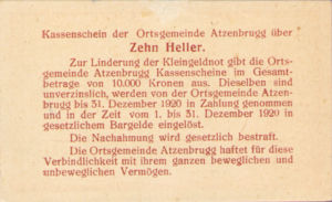 Austria, 10 Heller, FS 63IaA