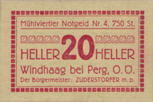 Austria, 20 Heller, FS 1243IVc