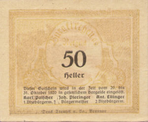 Austria, 50 Heller, FS 115b