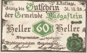 Austria, 60 Heller, FS 75IIa