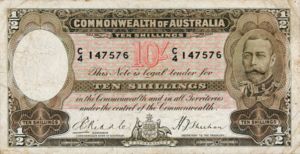 Australia, 10 Shilling, P19