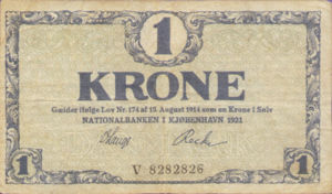 Denmark, 1 Krone, P12f